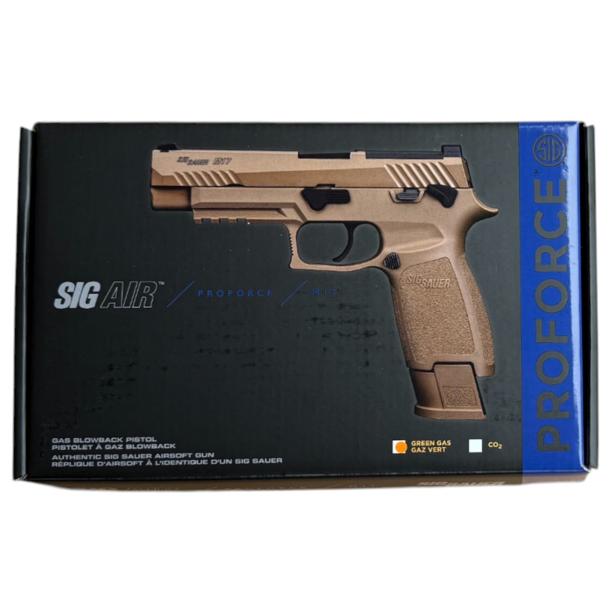 SIG Air x SIG Sauer ProForce M17 Gas Blowback Pistol (Tan - SSAS-PF-P320-M17TGG-E)