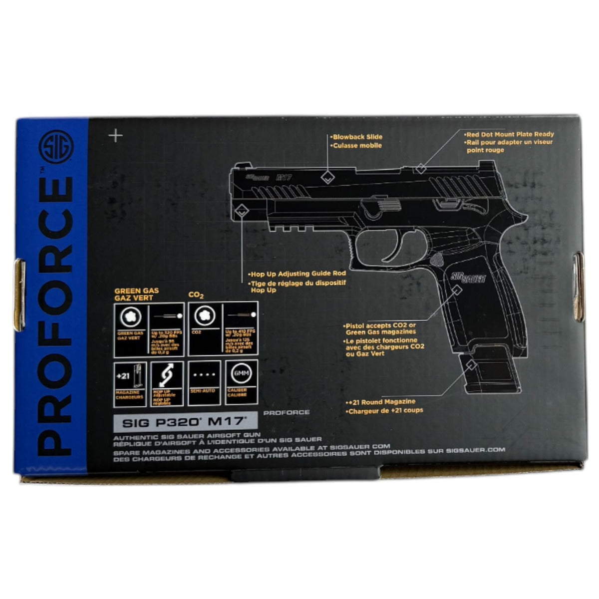SIG Air x SIG Sauer ProForce M17 Gas Blowback Pistol (Tan - SSAS-PF-P320-M17TGG-E)