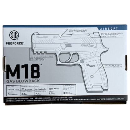 SIG Air x SIG Sauer ProForce M18 Gas Blowback Pistol (Tan - SSAS-PF-P320-M18TGG-E)