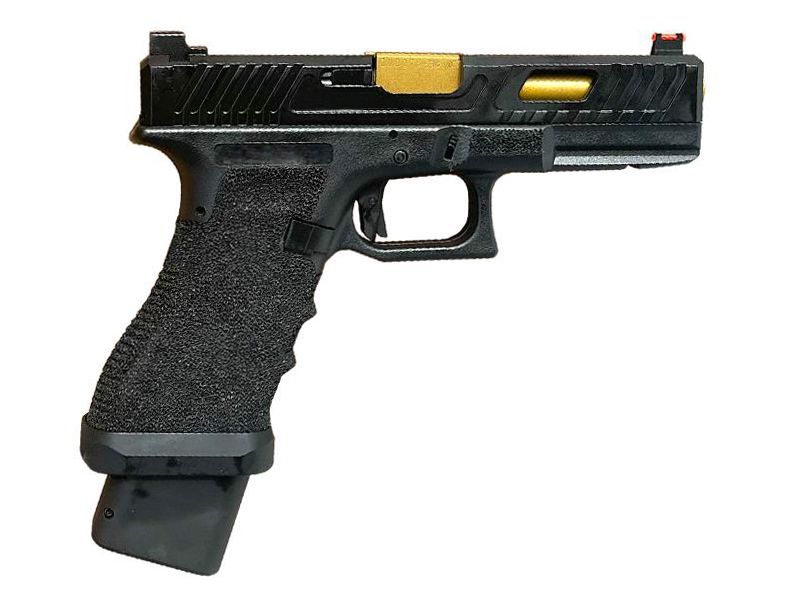 ACL Custom 17 Series Gas Blowback Pistol (With Case - JW3 - Black - A34-2)