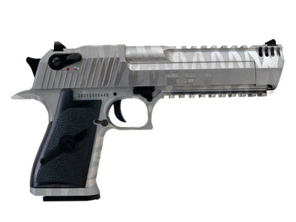 Magnum Research Inc. Desert Eagle Custom Tiger Stripe Silver  L6 50AE GBBP (950524 - Licensed by Cybergun - Made by WE - Silver)