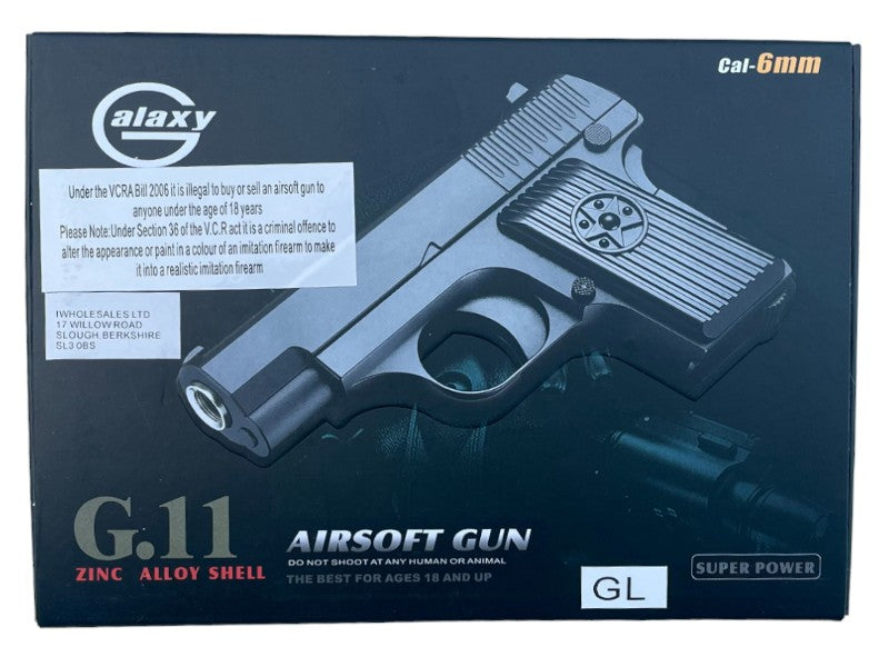 Galaxy G11 Spring Metal Pistol (G11 - Gold)