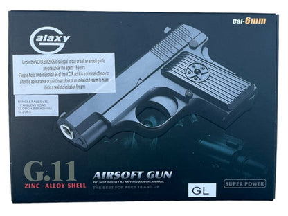 Galaxy G11 Spring Metal Pistol (G11 - Gold)