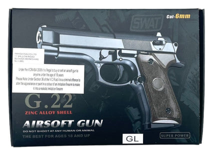 Galaxy G22 Full Metal Spring Pistol (Gold - G22)