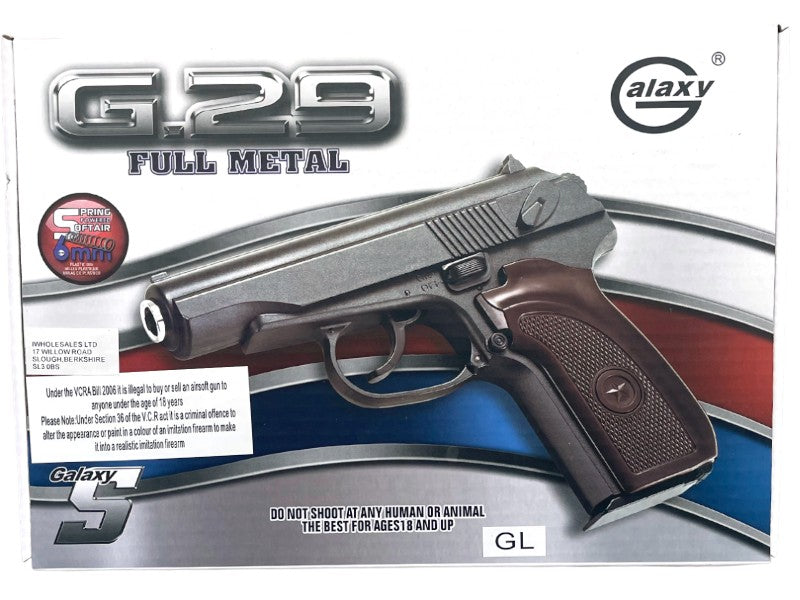 Galaxy Star G29 Full Metal Pistol (Gold)