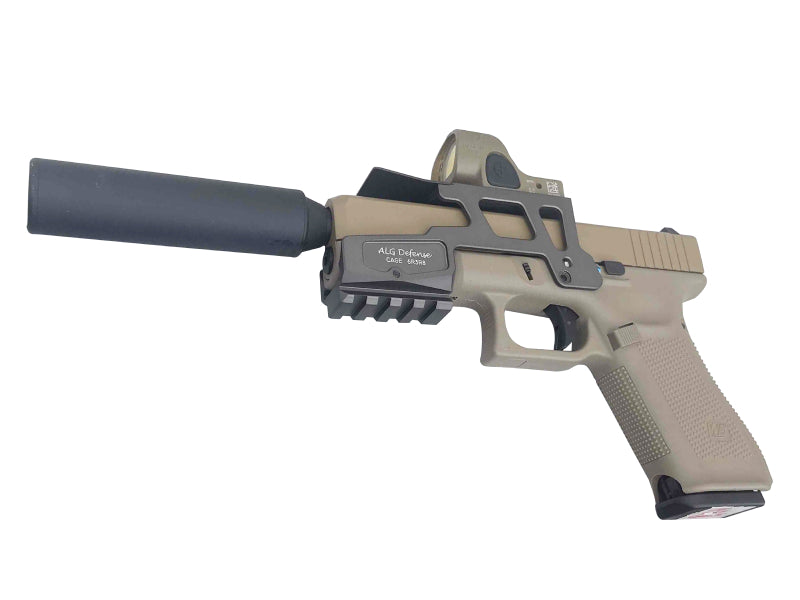 WE 17 Series Gen 5 GBBP (Tan) with RMR, Suppressor and Mount