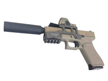 WE 17 Series Gen 5 GBBP (Tan) with RMR, Suppressor and Mount