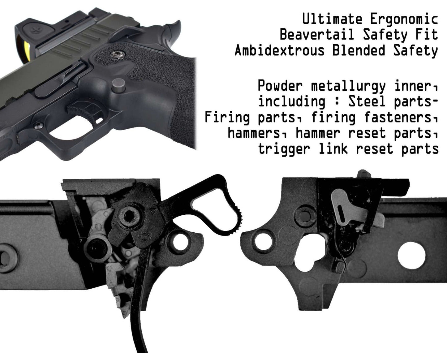 Staccato Licensed C2 Compact 2011 Gas Blowback T8 Airsoft Pistol (R612A)