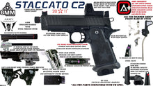 Staccato Licensed C2 Compact 2011 Gas Blowback T8 Airsoft Pistol (R612A)