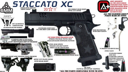 Staccato Licensed XC 2011 Gas Blowback T8 Airsoft Pistol (R618A)