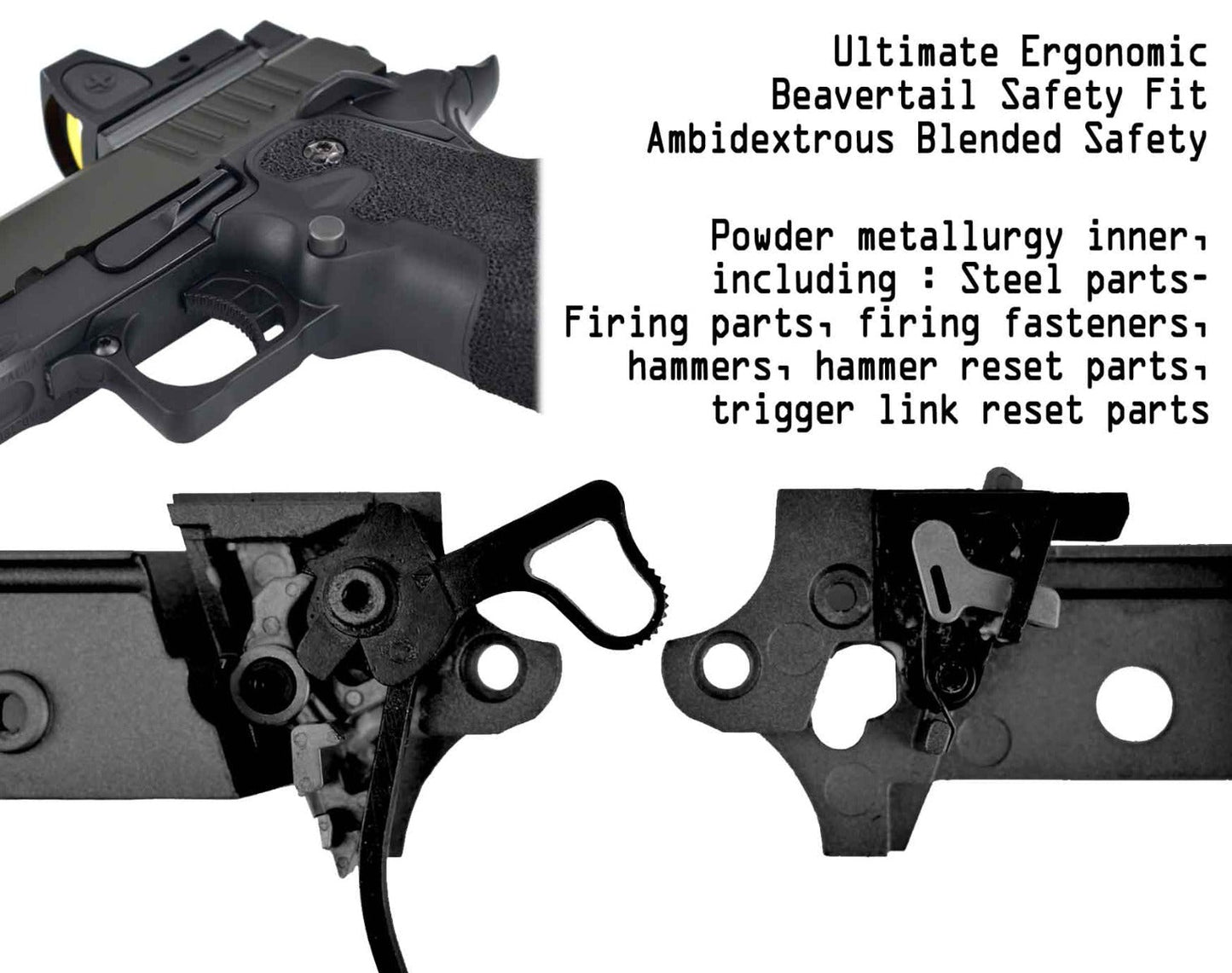 Staccato Licensed C2 COMP SOC 2011 Gas Blowback T8 Airsoft Pistol (R612-4A)