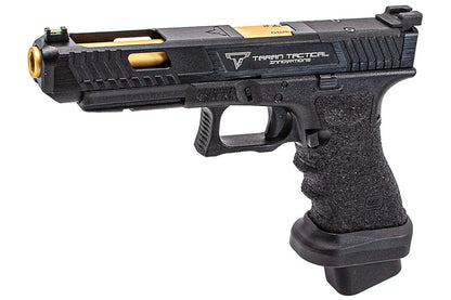 GHK Glock x TTI G34 MOS Combat Master JW2 Gas Blowback Pistol by EMG (Steel Slide)