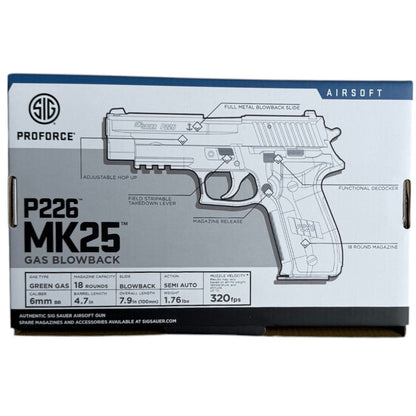 SIG Sauer ProForce P226 MK25 Gas Blowback Pistol (AIR-PF-MK25)