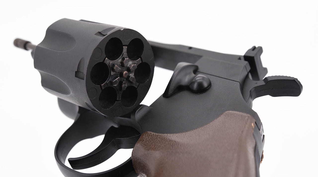 Hwasan 1312 Co2 Revolver - 2.5inch - Metal - Brown Grip