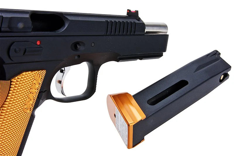KJWorks CZ Shadow 2 Gas Blowback Pistol Orange