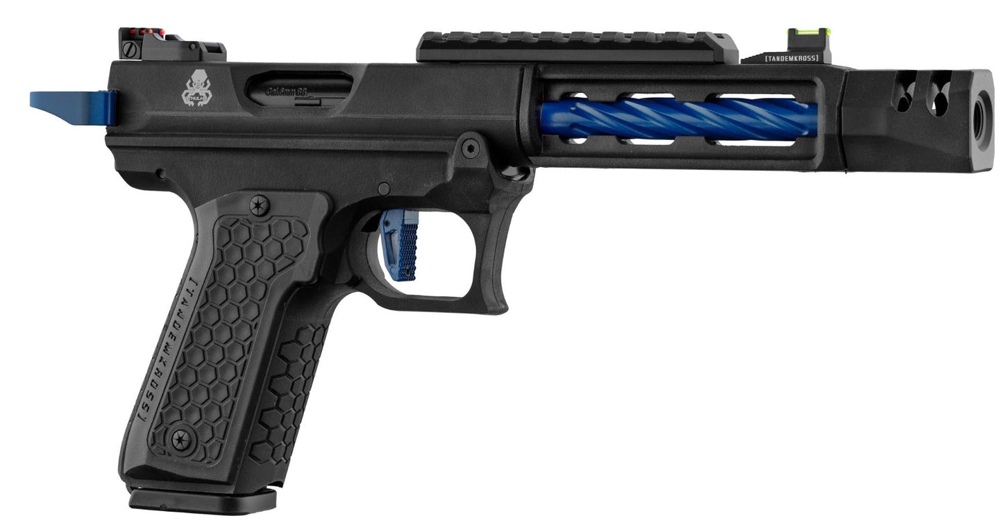 Lancer Tactical Tandemkross CTHULHU Gas Blowback Pistol (Black/Blue)