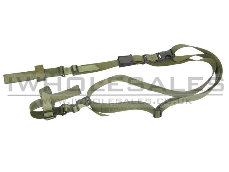 Tactical Three Point Gun Sling (M4/M15/M16) (Green)