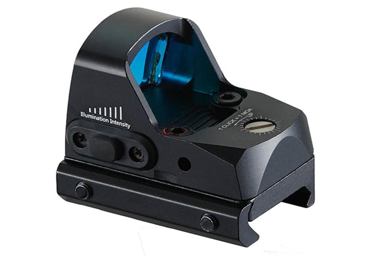 Lancer Tactical Aluminum Micro Red Dot Sight w/ Picatinny & Pistol Mounts - Black