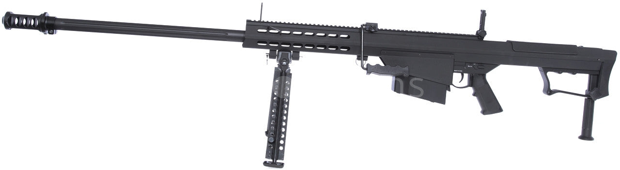 Barrett Snow Wolf M107A1 AEG Sniper Rifle with Bipod (SW-13 BK)