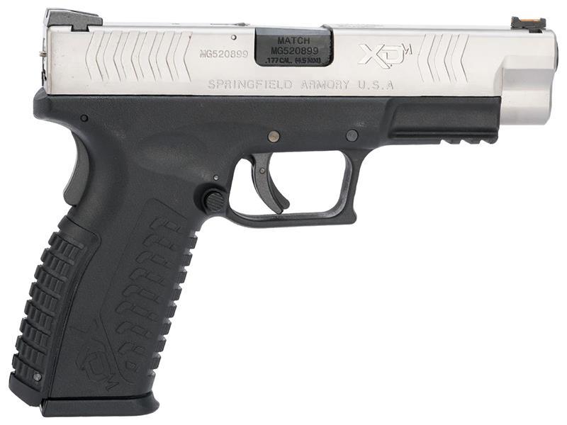 Springfield Armory 4.5 XDM .177/4.5mm CO2 Blowback Air Pistol (Full Metal - Reel Feel Recoil - Bicolor - SA-XDM45CBB4-SB)