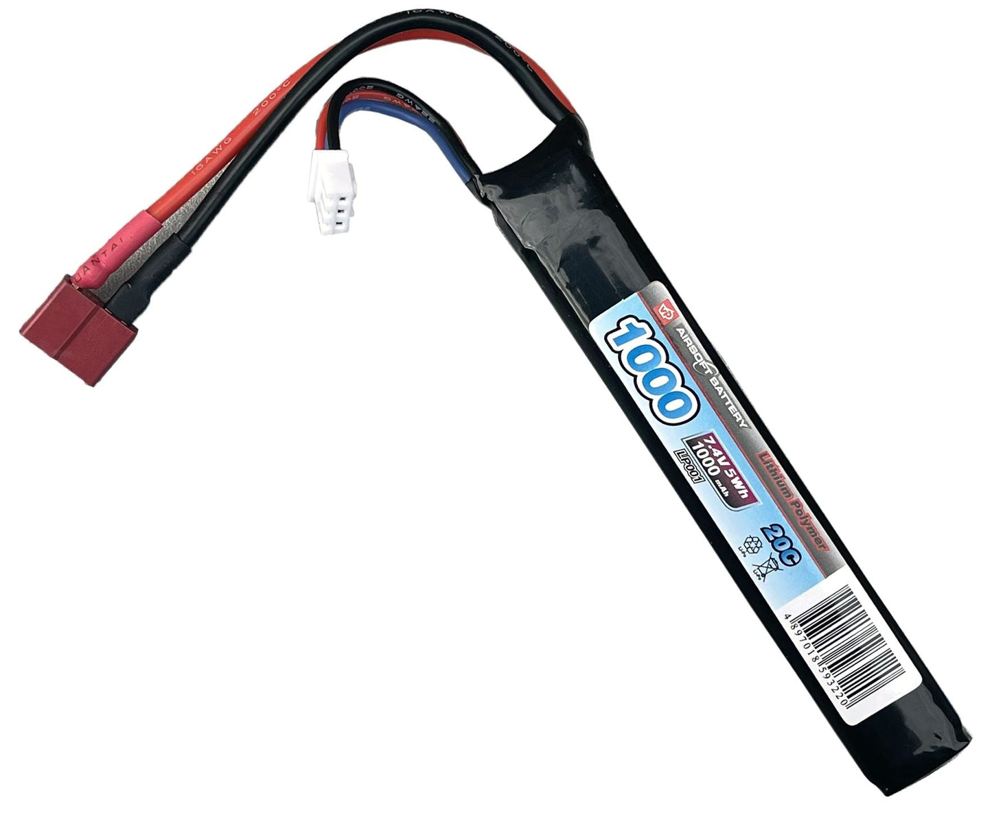 ACM 7.4v 1000mAh 20C+ Lipo Battery (VZ58 Compatible - Deans)