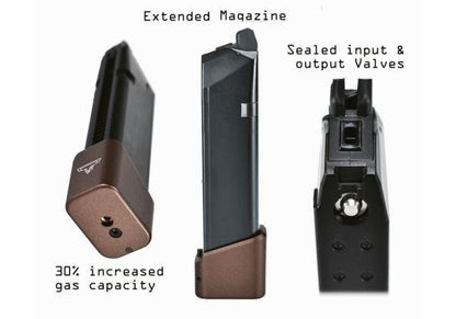 TTI JW Series Ballerina 28rd Gas Magazine for EMG / Army Armament 2011 GBB (A-537 Bronze)