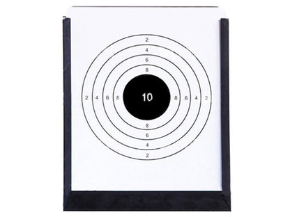 Huntsman Double Sided Pellet Catcher (With Cardboard Target - Polymer - Black)