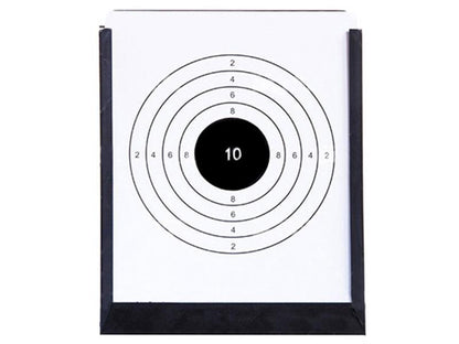 Huntsman Double Sided Pellet Catcher (With Cardboard Target - Polymer - Black)