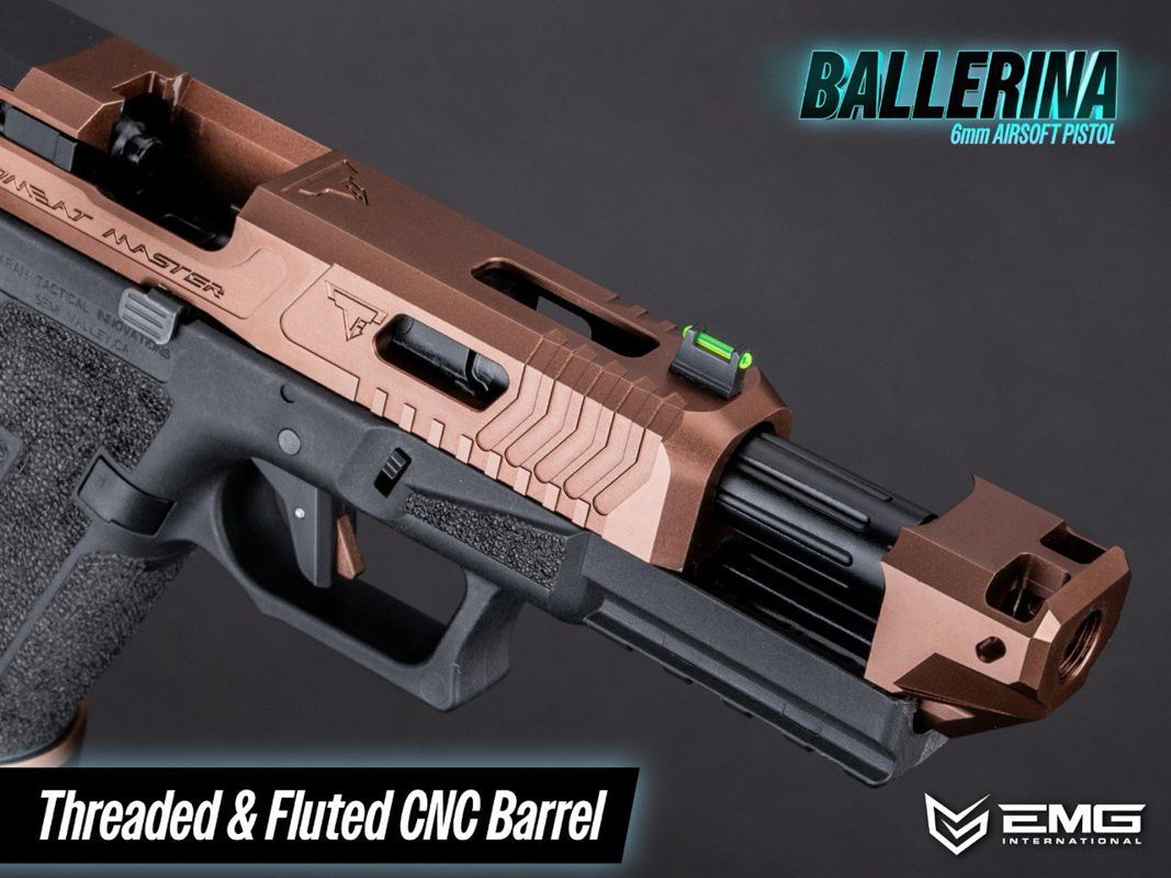 TTI JW Series Ballerina Gas Blowback Pistol (R34-3 Black - CNC - EMG/Army)