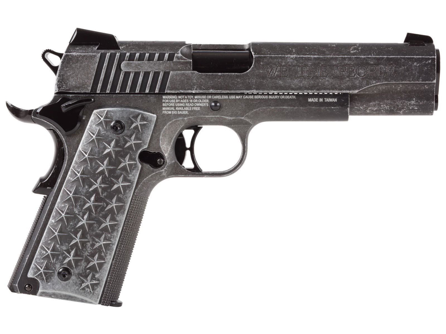 Sig Sauer 1911 "We The People" 4.5mm/.177 CO2 Blowback Air Pistol - Distressed Finish