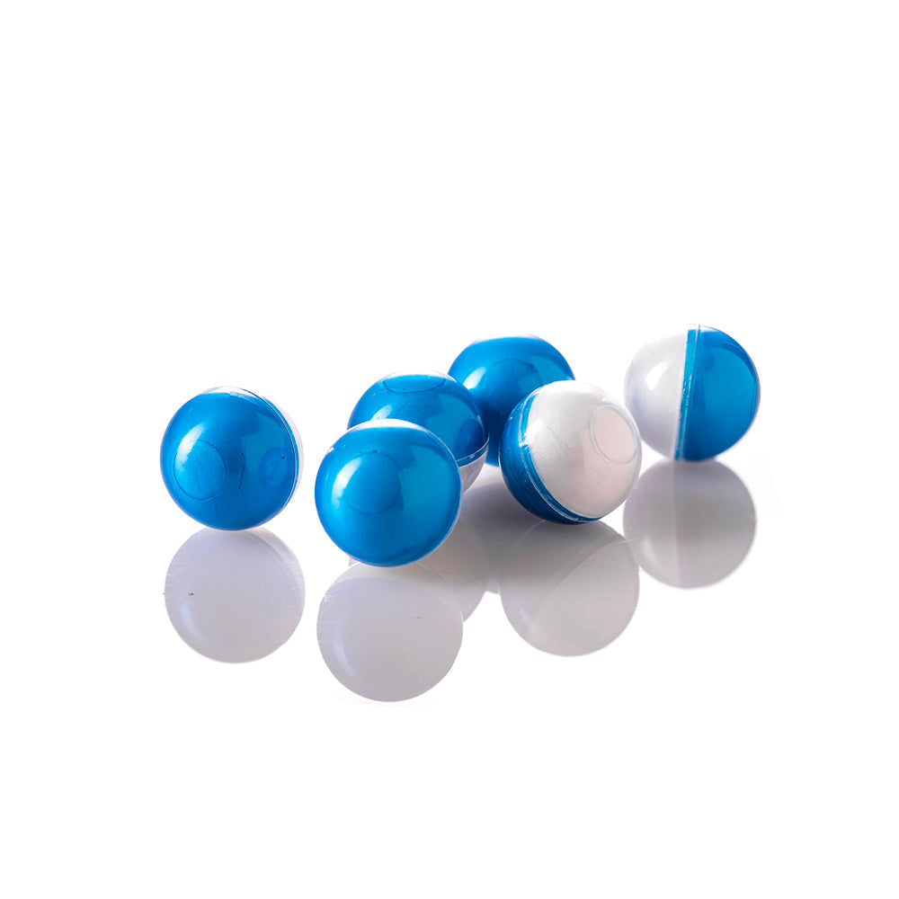 Hwasan 0.68 Two Tone Blue Paintball Balls Chalk Balls x 10