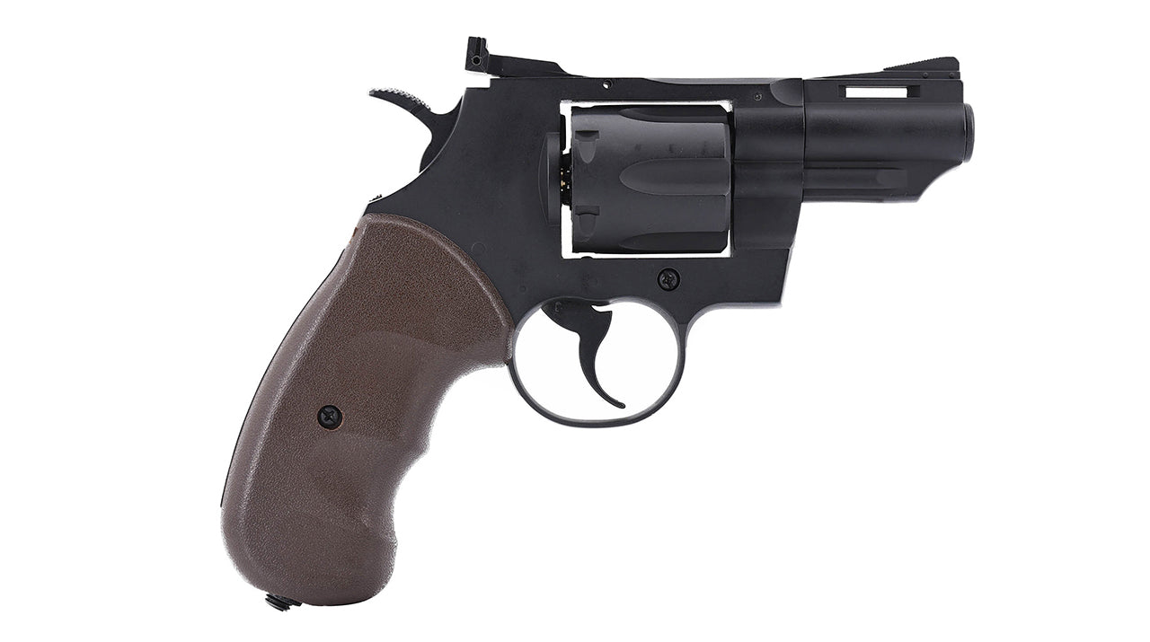 Hwasan 1312 Co2 Revolver - 2.5inch - Metal - Brown Grip