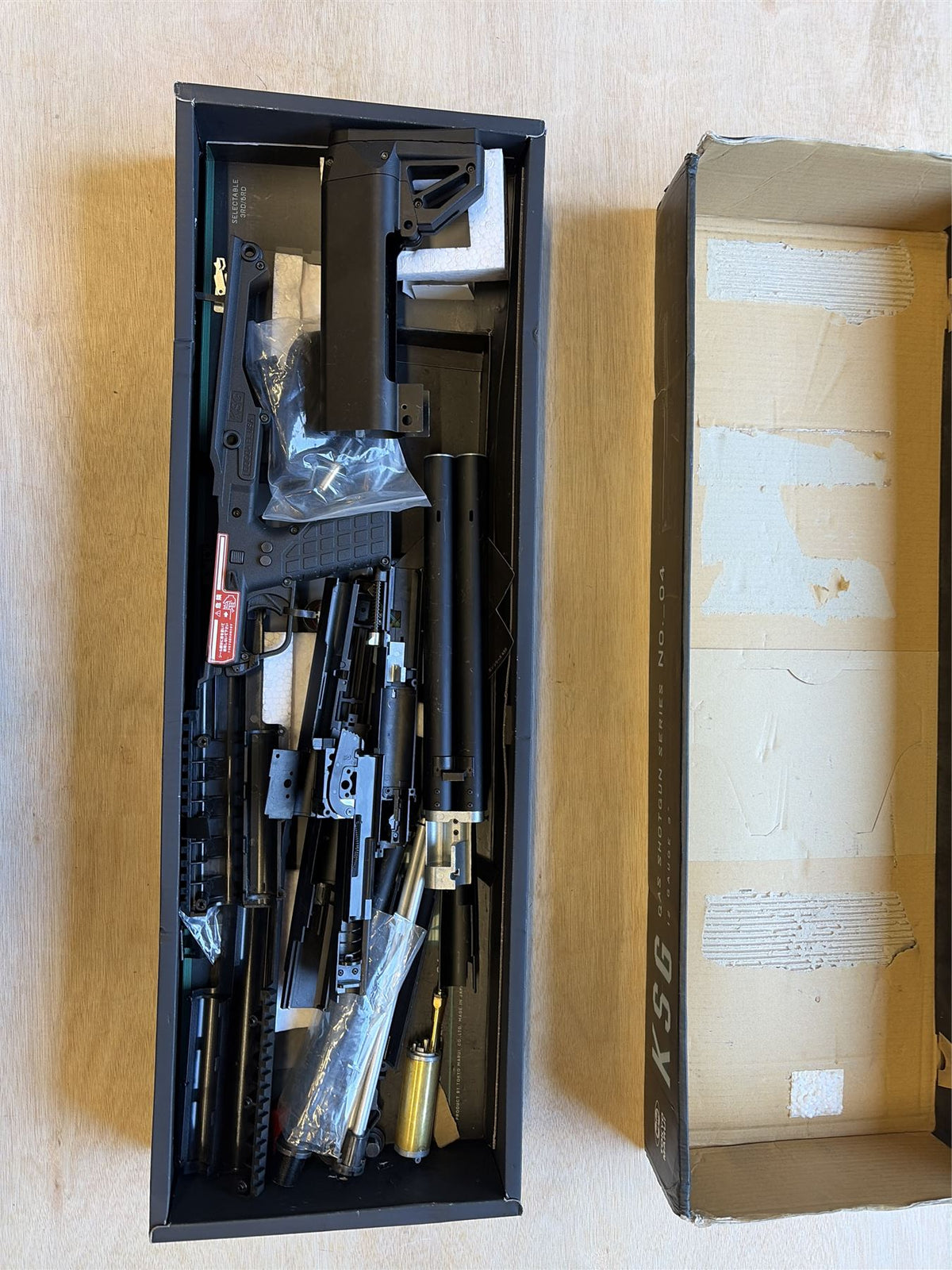 [Boneyard] Tokyo Marui Kel-Tec KSG Gas Shotgun - Disassembled / in pieces - possible missing parts
