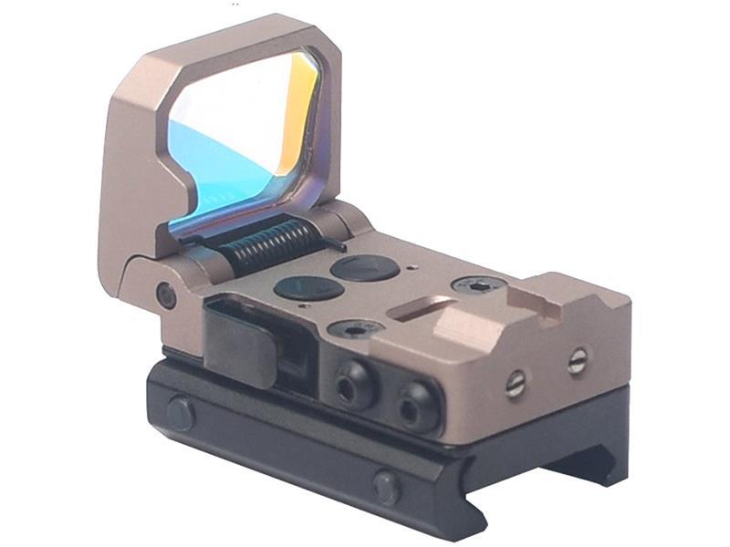 Aim-O Flip-Up Mini Red Dot Reflex Sight (Tan)