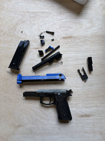 [Boneyard] LS M9 Vertec Gas Blowback Pistol (Black - GGB-0304) - Two-Tone Blue - Unknown