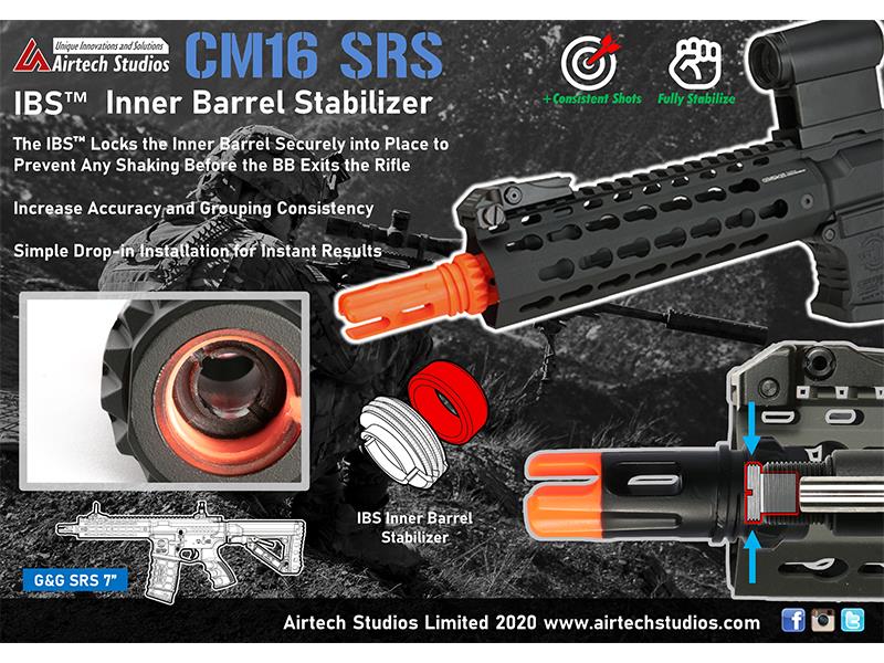 Airtech Studios G&G CM16 SRS 7" IBS™ Inner Barrel Stabilizer