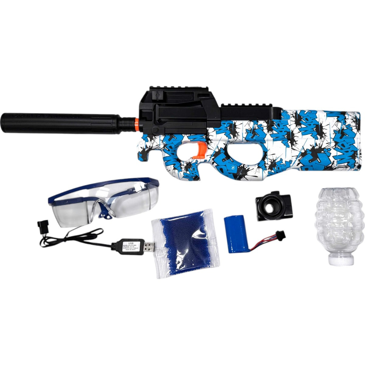 Gel Blaster - D90 - 2:3 Scale - Colours May Vary - Includes Battery and Charger