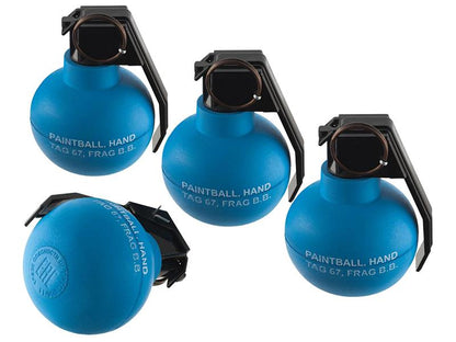 Tag Innovations TAG-67 Blue - Paintball Hand grenade (x6) (Blue - TAG67P)