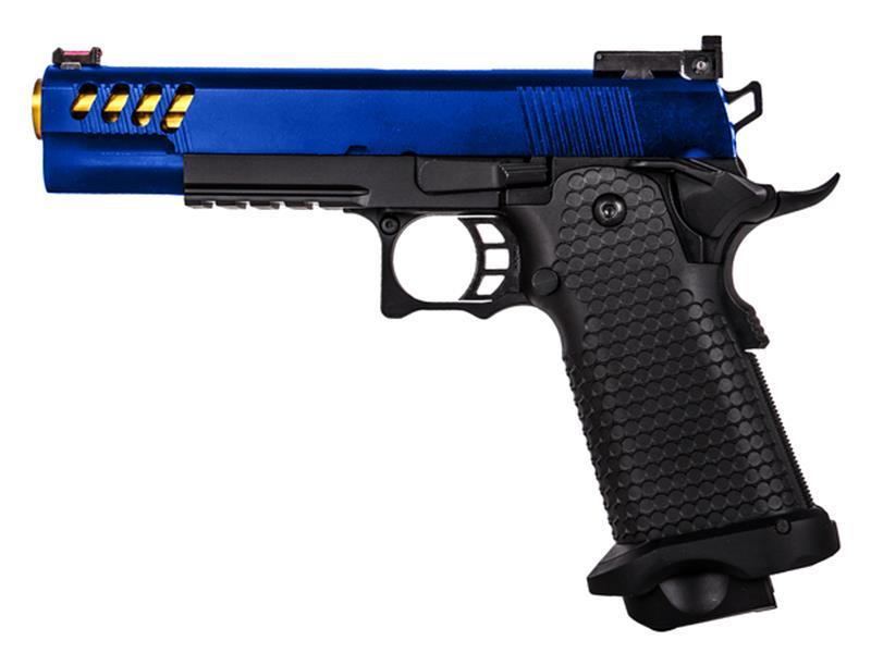 Golden Eagle Hi-Capa 5.1 Custom Series (Gold Barrel - Blue - 3335)