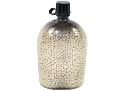 Big Foot Diamond Precision 0.25G Green Tracer BB Pellets (5000 Rounds - Water/BB Canteen Bottle - Black)