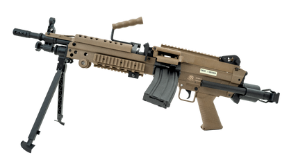 FN Hersal Minimi M249 Para Sports Line AEG (Electronic Trigger - Battery and Charger Inc. - Tan - 200842)