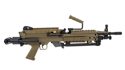 FN Hersal Minimi M249 Para Sports Line AEG (Electronic Trigger - Battery and Charger Inc. - Tan - 200842)