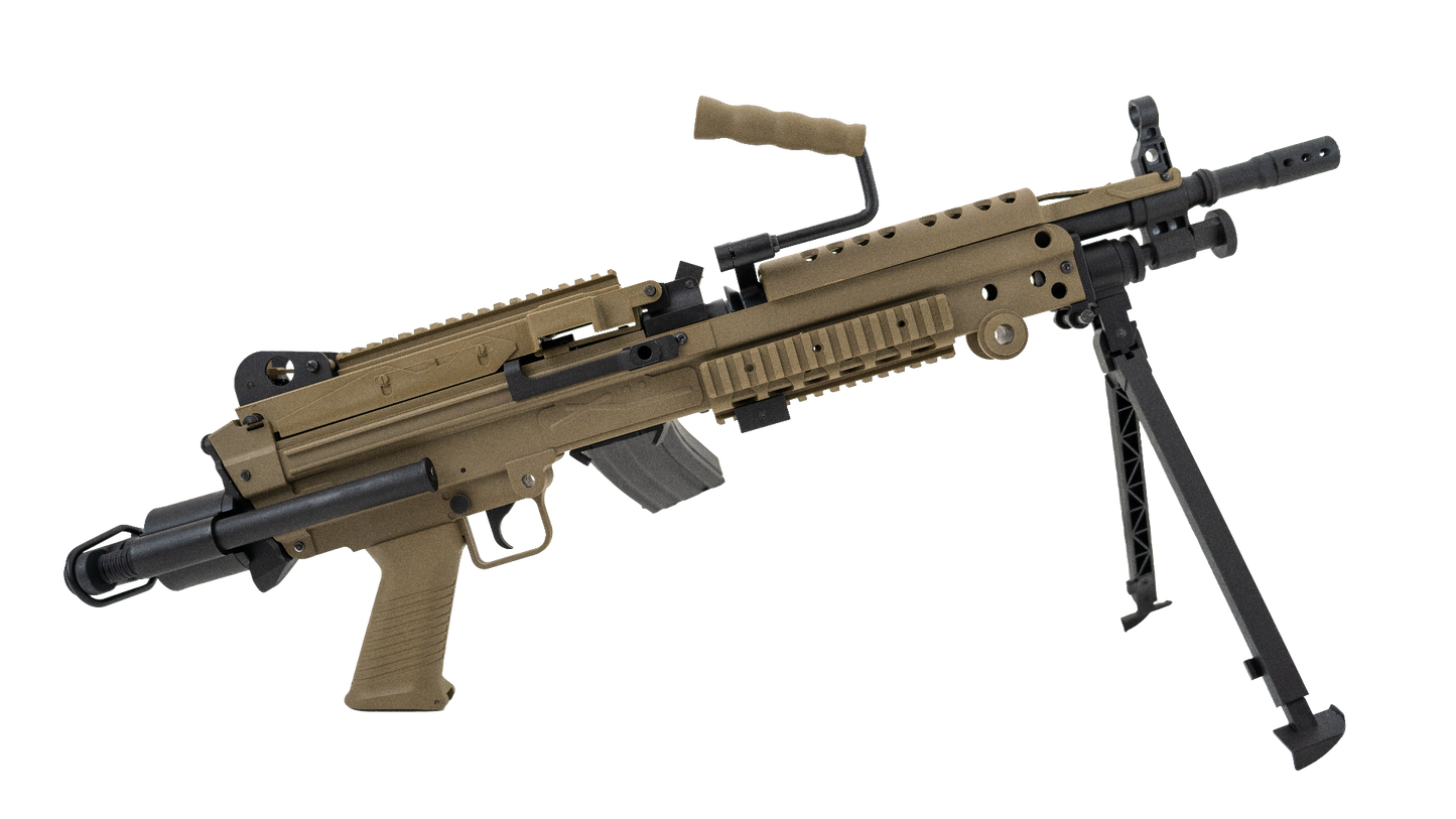 FN Hersal Minimi M249 Para Sports Line AEG (Electronic Trigger - Battery and Charger Inc. - Tan - 200842)