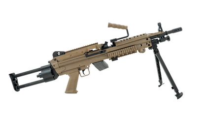 FN Hersal Minimi M249 Para Sports Line AEG (Electronic Trigger - Battery and Charger Inc. - Tan - 200842)