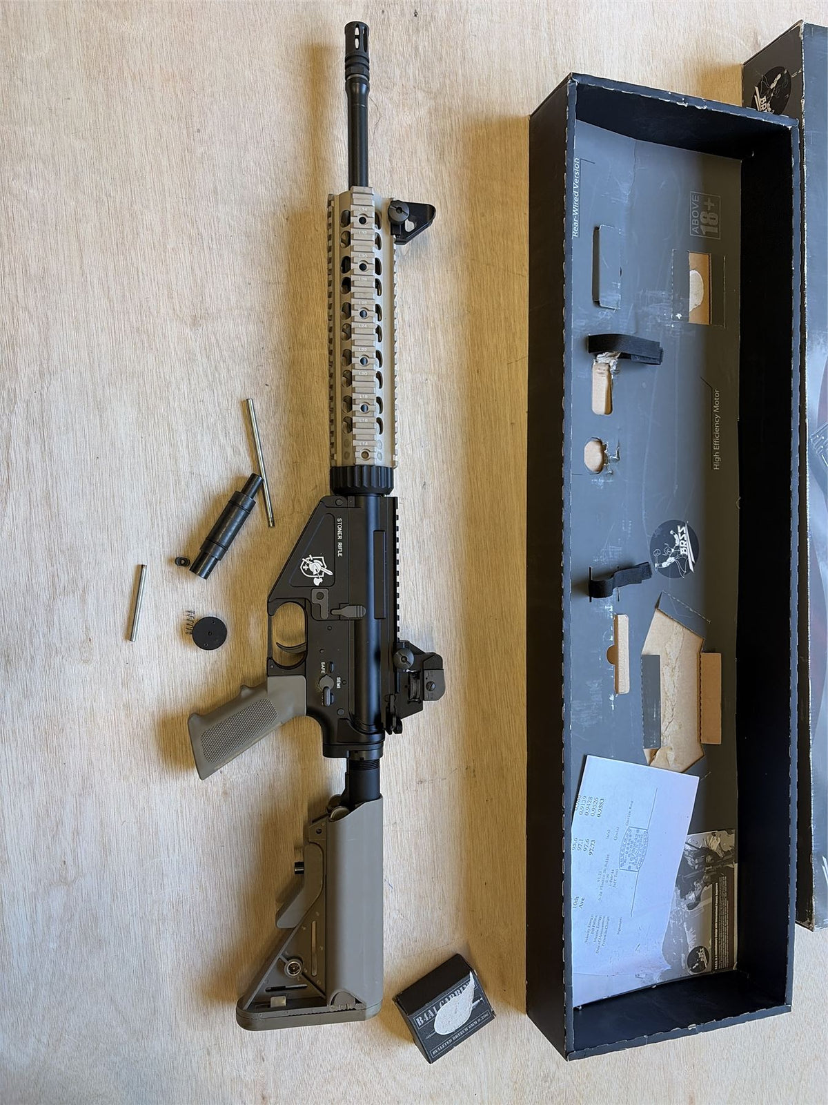 [Boneyard] Bolt KAC BR47 Stoner (BOLT-018) - Tan - Fires normally - missing minor hardware