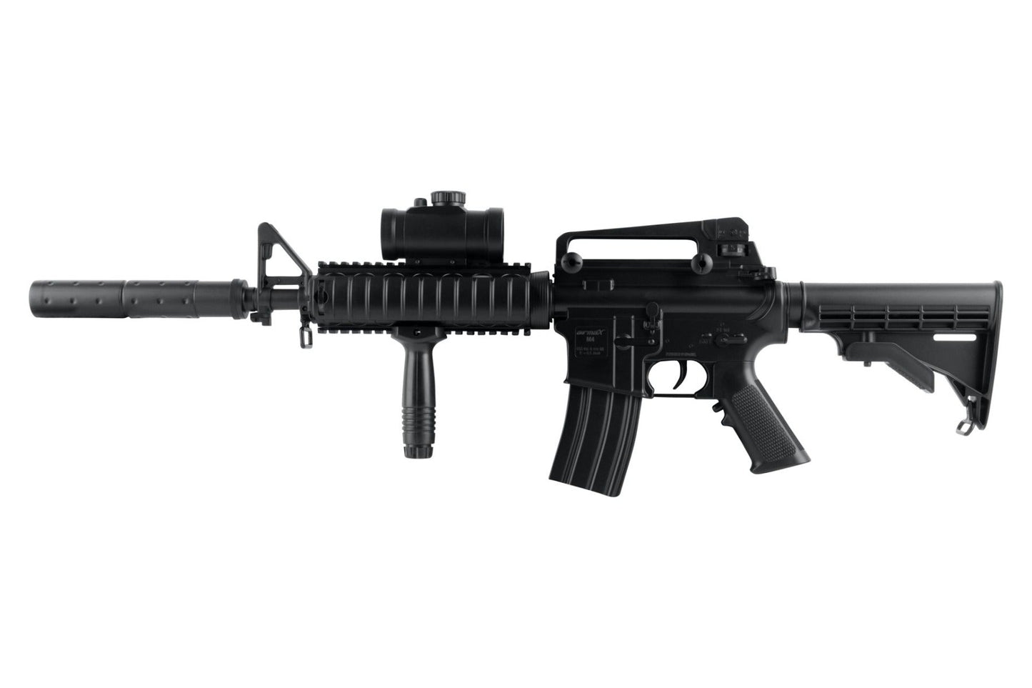 airmaX M4 LPAEG M4 (with Mock Scope, Grip, Silencer, Battery and Charger)