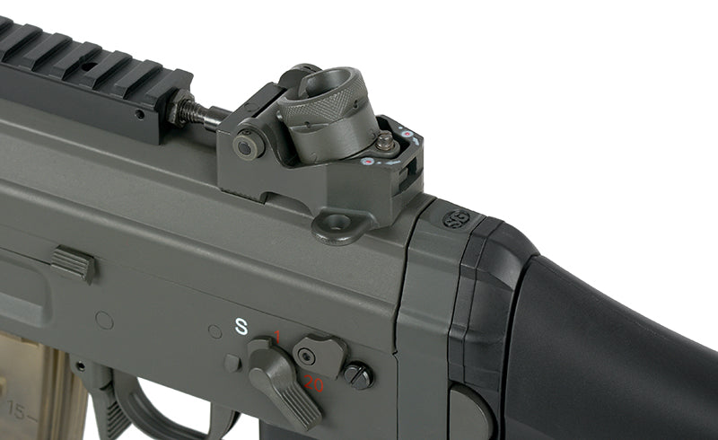 JG 555 AEG Rifle (Metal Grey - Inc. Battery and Charger - Black - 082-II)