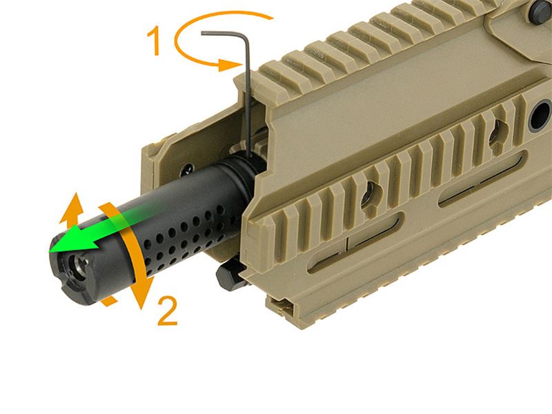 APS Hybrid UAR AEG Rifle (APS-UARB) (Tan)