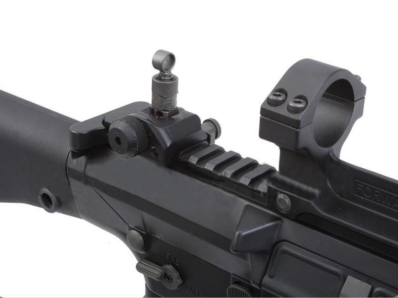 Ares - SR-004E SR25 Carbine (Locked to semi EFCC) DMR AEG (with Scope Mounts) (ARES-SR-004E)(Black)(400fps)