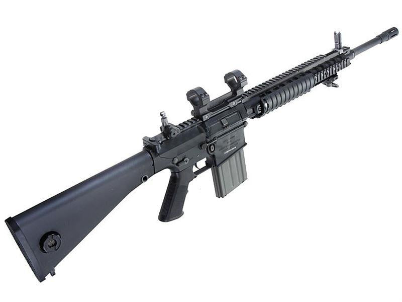 Ares - SR-004E SR25 Carbine (Locked to semi EFCC) DMR AEG (with Scope Mounts) (ARES-SR-004E)(Black)(400fps)